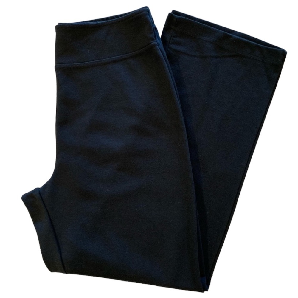 Merona Black Knit Wide Leg Exercise Loungewear Pants Medium Short